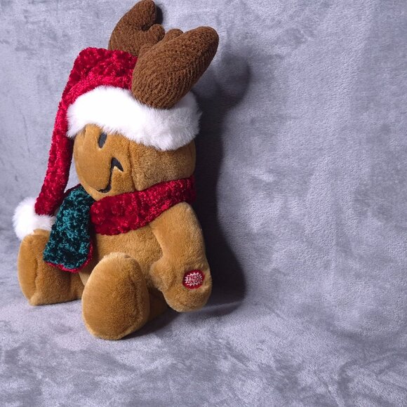 Vintage Dan Dee Tickle Wiggle Christmas Smiley Grandma Got Ranover Plush - Picture 3 of 7